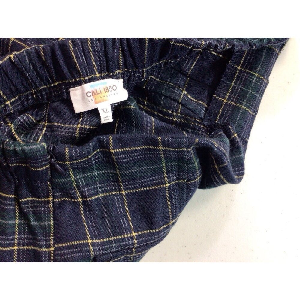 Cali 1850 Plaid Schoolgirl Mini Skirt Womens XL New - Picture 2 of 8